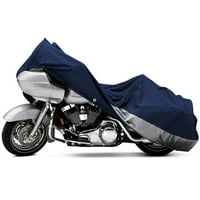 Poklopac za bicikle motocikl Travel Skladište prašine Kompatibilan je s Yamaha Road Star Silverado Ponoć