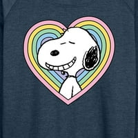 Kikiriki - Snoopy Heart - Ženski lagani francuski Terry Pulover