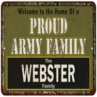 Webster ponosna vojska Porodični poklon metalni znak 208120023418
