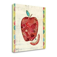 18 X18 Kolaž za voće I - Apple Courtney Prahl - na platnu Tkaninu višeboj