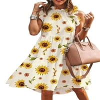 Hait Women Ljeto plaža Sundress mini haljina bez rukava polka točkice kratke haljine Dating Party Swing