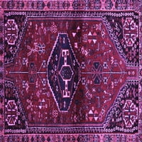 Ahgly Company Zatvoreni kvadrat Persian Purple Tradicionalni prostirke, 5 'Trg