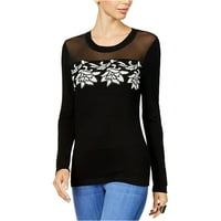 Thalia Sodi ženska iluzija Duks pulover, crni, mali