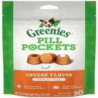 Džepovi tableta za zelene boje tablete sa okusom sira [pas, izrađen u američkoj psici u SAD-u]