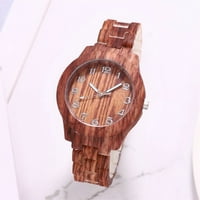 High-end modni zrno zrna muški sat digitalni drveni zrna kvarcni sat