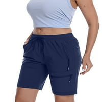 Beiwei Dame casual patentni zatvarač Yoga kratki karatni izvlačenje labavo mini pantalone Žene Visoko
