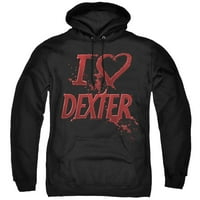 Dexter - I Heart Dexter - Pull-preko Hoodie - Veliki