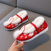 Cathalem plus djevojke cipele za toddler gilrs gumene jedinice tople cipele zimske čizme za snijeg vezenje