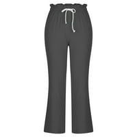 Safuny Women's Pamuk Jogger Manff Hlače Slirans Solid Comfy pantalone Odjeća Sportski sportski moda