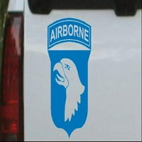 101. airbonse divizija ili kamion prozora za prenosnog računala naljepnica za laptop nebesko plava 5in 3.6in