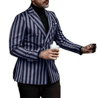 Ležerne prilike Blazer birringbone žig jakne Klintni kaput Slim Fit odijelo Lagano poslovno elegantno odijelo crna 3xl