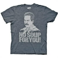 Seinfeld 3036XL supa nacista Nema supe za vas plavu grafičku majicu, ekstra velik