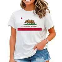 California Republic zastava Patriotsko državna putovanja SAD Majica City State Majica Bijela 3x-velika
