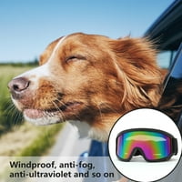 DUIXINGHAS-a za vožnju automobila Protection Pet's Eyes s vodootpornim naočarima za pse za pse za pse za pvc Podesive anti-uv sunčane naočale za sve uzgajalice UV