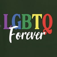 Forever LGBT Pride Mens Premium Tri Blend Majica, Šumska zelena, XX-velika