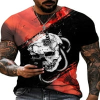 Groanlook Men Loot Fit Loball Print Basic Tee okrugli vrat Mišićni pulover 3D ispisana bluza
