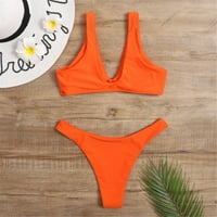 Hesxuno kupaći kostimi za žene bikini Žene Diamond Dekoracija Bikini set Push Up kupaće kupaći kostimi
