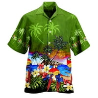 Majica za nastavnike Muška proljetna ljetna modna casual papagajnog print Party Beach labavi ispis kratkih