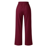 Akiigool pantalone za žene Trendi žene Bootleg joga hlače hlače sa džepovima Timmy Control High Squik Work Worth Warre Pants