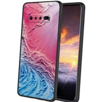 Kompatibilan sa Samsung Galaxy S10 + Plus Telefonska futrola, Blue-Marble Case Silikon zaštitni za TEEN