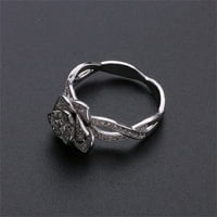 Bacc dodaci Band okrugli vjenčani prsten srebrni dijamantni pribor za prstenove prstenove prstenove