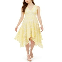 Taylor ženska dvotonska čipka maramica - haljina za hamburku žuta veličina 10