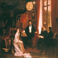 Richard Wagner. Ngerman kompozitor. Wagner u svom domu, Wahnfried, u Bayreuth, Njemačka. Ulje, 1882.,