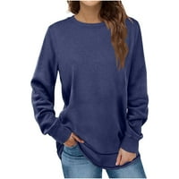 Aoochasliy Clearence ženske vrhove košulje s dugim rukavima Spring Falls Bane Casual Jesenski zimski pulover pulover kruga