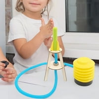 Drvena raketna igračka otporna na habanje istrošena ručno rađena premium tekstura Nauka drvena raketna igračka za obrazovanje