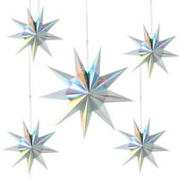 Heiheiup Star prozorski ukras prečnik prečnik prečnik i božićni ukrasi