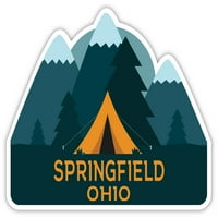Springfield Ohio Suvenir Frižider Magnet Camping TENT dizajn