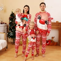 Porodična podudarnost PJS Clearence Porodična utakmica Božićni print pidžamas set žena muškarac Kid