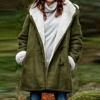 Simplmasygeni jakne za žensko oblikovanje kaputa moda Žene toplo FAU kaput jakna zimska dugme Čvrsta