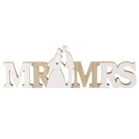 Vjenčani drveni MR i MRS DIY Ornament Desktop ukras