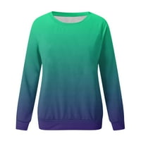 GAKVBUO PLUS Veličine Dukseri za žene Duge rukave duge rukave Fall Tunic Tops Ženska tiskana labava