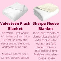 Personalizirana djeca jednorog pokrivač, baršteen plišani pokrivač, ultra mekan i udoban pokrivač, idealan za smirivanje i spavanje, veličine 50 60 , tamna ružičasta boja, 50WX60L