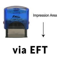 Eloria putem EFT-a samo tinte gumenog žiga Business Custom Stamp Office Stacionarni, Boja: Crna tinta