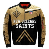 Fudbalska jakna Super Bowl Champions Muške na otvorenom Sportske lagane jakne COAT S-5XL - New Orleans - Saints