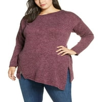 Rachel Womens asimetrični džemperi pulover sa pulover Purple 1x