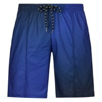Hanas Muške kratke, povremene klasične fit modne 3D print ljetne plažne kratke hlače sa izvlačenjem elastičnih struka