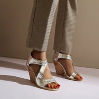 Flip flops Bulk ženske cipele veličine široke širine sandale Ljetne žene modne sandale super visoke pete riblje ustima sandale otvorene nožni prste 7,5