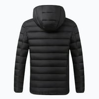 Plus veličina kaputa za uklanjanje vanjske topline odjeća zagrijano za jahanje skijanje ribolova punjenje putem grijanog kaputa crna 12