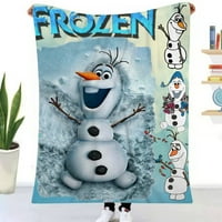 Frozen Olaf Super Soft Flannel bacajte pokrivač udobnog ugodnog pokrivača za kauču na razvlačenje dnevnim boravkom pokloni f