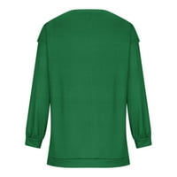 CLlios sv. Patrickovske košulje žene s dugim rukavima Shamrock Pismo uzorak tee irski vintage posada izlaska na majicu Bluza Lucky majica