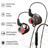 Urban i PRO dinamički hibridni dvostruki vozač u slušalicama za muzičare u ušima sa kablom bez uši u ušima u ušima za Samsung Galaxy J Pro
