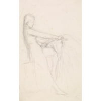 Sir John Everett Millais Black Ornate uokviren dvostruki matted muzej umjetnosti pod nazivom: Tennyson