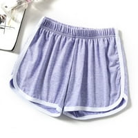 Huaai Fashion Women Lady Ljeto Sportske kratke hlače Kratke hlače Žene Ležerne prilike Jogger Halts Purple M