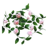 Veštački dekor ruža svilena cvjetna vijenca za vjenčanje ukras suhe vinove loze home vrtne cvijeće lažne
