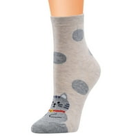 Čarape Žene Ležerne prilike Dot Print Pamuk uzorak Lady Socks Tube Udobne čarape