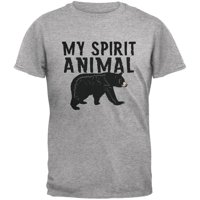 Moja duha životinja Bear Heather Siva mladeža majica - srednja